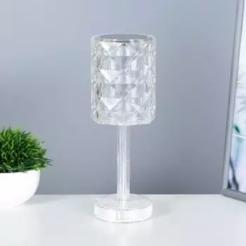 Настольная лампа с ПДУ "Оланди" LED 16 цветов RGB сенсорная USB 8,5x8,5x25 см RISALUX