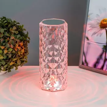 Настольная лампа с ПДУ «Призма» LED RGB АКБ 9.5921.5 см RISALUX