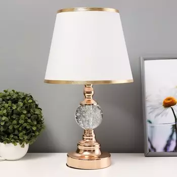 Настольная лампа с подсветкой «Лейла» Е27 40 Вт золото 252544 см