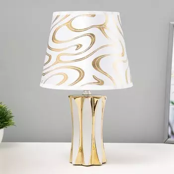 Настольная лампа «Сабина» Е14 40 Вт золото белый 202034 см