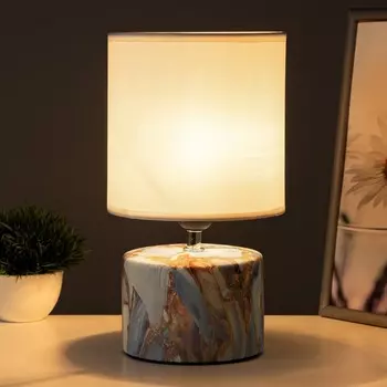 Настольная лампа «Сафари К» Е27 40 Вт бело-синий 12.512.529 см RISALUX