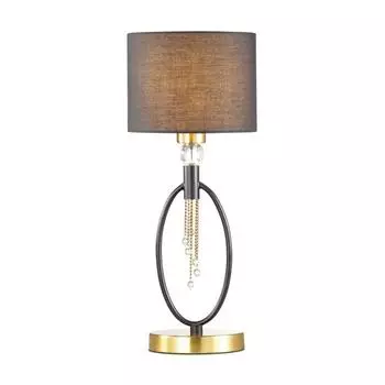 Настольная лампа SANTIAGO, E27, 1x60Вт, цвет античная латунь, чёрный