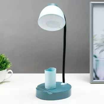Настольная лампа сенсорная 16846/1BL LED 2Вт USB АКБ синий 11х13х35 см