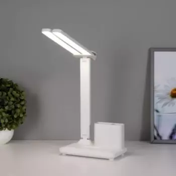 Настольная лампа сенсорная «Раздвижная» LED 15 Вт АКБ USB белый 453017 см RISALUX