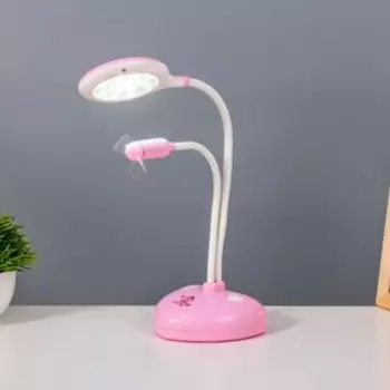 Настольная лампа "Сентра" LED 4Вт USB АКБ розовый 10х11,5х40,5 см RISALUX