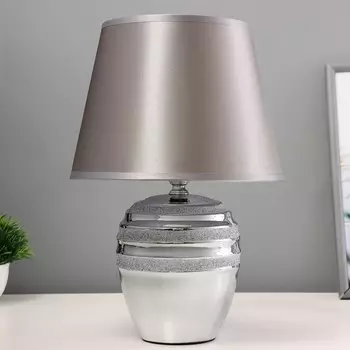 Настольная лампа «Сервантос» Е14 40 Вт серебро 222234 см