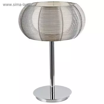 Настольная лампа SETMO 1x40Вт G9 хром, серебро 26x26x39см