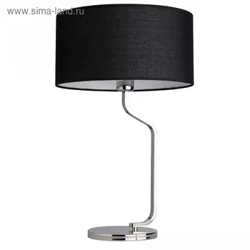Настольная лампа "Шаратон" 1x60W E27 хром 36x36x58см