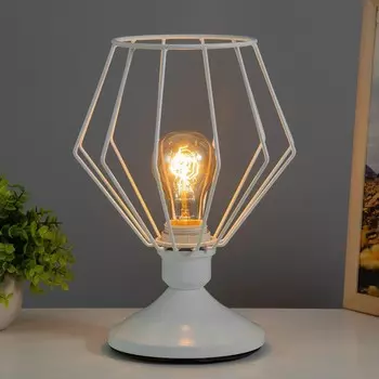 Настольная лампа «Шерен» 140 Вт Е27 белый RISALUX