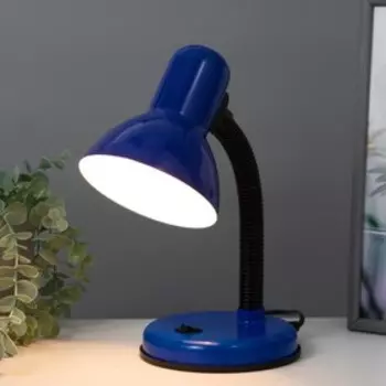 Настольная лампа Школьник 1x15W E27 индиго 14,5х14,5х33см