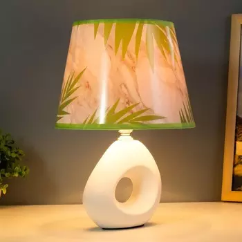 Настольная лампа с абажуром RISALUX «Сигалия», Е14, 15 Вт белый, 151528 см