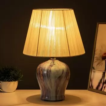 Настольная лампа «Симона» Е27 40 Вт сине-лазурный 252536 см RISALUX