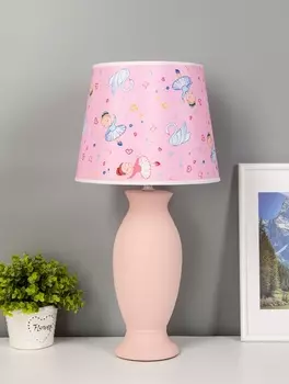 Настольная лампа «Тамуна» Е27 40 Вт розовый 242443.5 см RISALUX