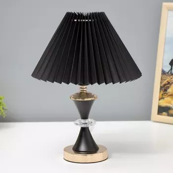 Настольная лампа "Тога" 1х40Вт Е27 220В черный 22х22х35 см RISALUX