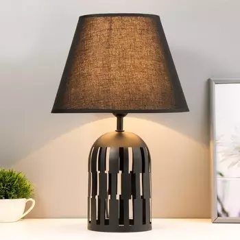 Настольная лампа «Трезария» E14 40 Вт черный 272742 см RISALUX
