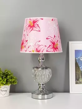 Настольная лампа «Василиса» E27 40 Вт хром 242431.5 см RISALUX