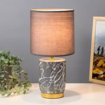 Настольная лампа «Венеция» Е14 40 Вт серо-золотой 181837 см RISALUX