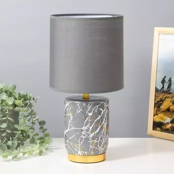 Настольная лампа «Венеция» Е14 40 Вт серо-золотой 181837 см RISALUX