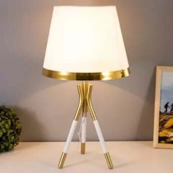 Настольная лампа «Венеция» E27 40 Вт бело-золотой 282850 см RISALUX