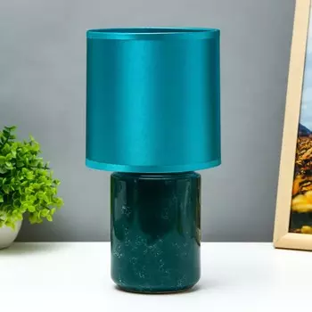 Настольная лампа "Верона" E14 40Вт зеленый 13х13х27 см