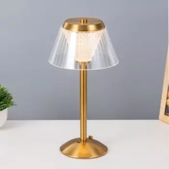 Настольная лампа «Вилора» LED USB АКБ золото 151530 см RISALUX
