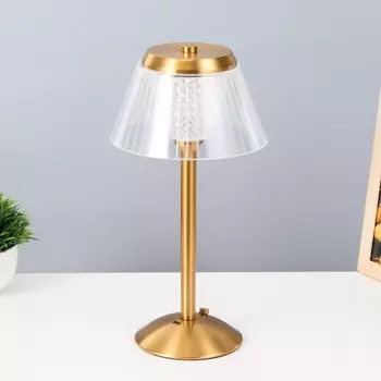 Настольная лампа «Вилора» LED USB АКБ золото 151530 см RISALUX