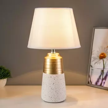 Настольная лампа «Вирсавия» Е14 40 Вт бело-золотой 222239 см RISALUX