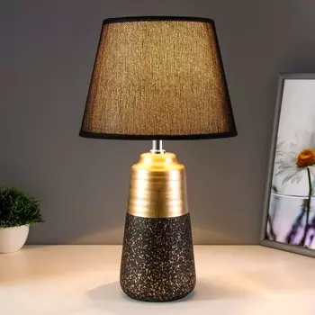 Настольная лампа «Вирсавия» Е14 40 Вт черно-золотой 222239 см RISALUX