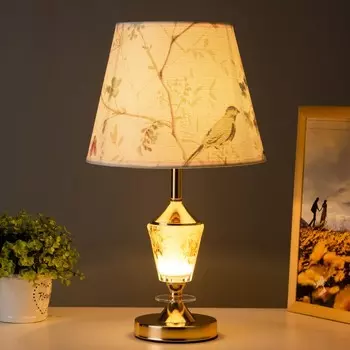 Настольная лампа Вива E27 40Вт золото 25х25х47 см RISALUX