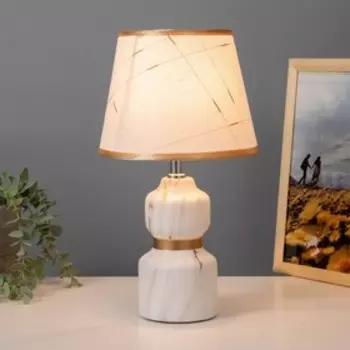 Настольная лампа «Вивиана» Е14 40 Вт бело-золотой 202035 см RISALUX