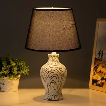 Настольная лампа «Власта» E14 40 Вт белый-черный 232336 см RISALUX