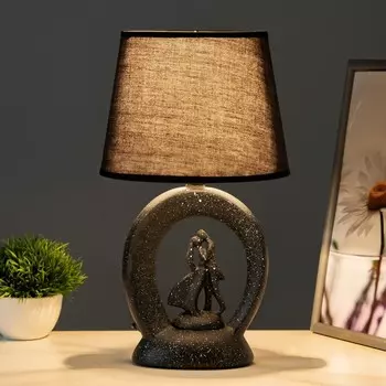 Настольная лампа «Встреча» Е14 40 Вт черный 202034 см RISALUX