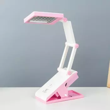 Настольная лампа "Зайчик" LED 4Вт USB АКБ бело-розовый 7х13х35 см RISALUX