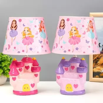 Настольная лампа с абажуром RISALUX «Замок принцессы», Е14, 15 Вт, 202031 см, МИКС