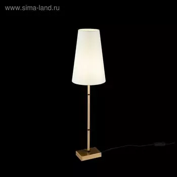 Светильник настольный Maytoni H001TL-01BS, 1хE14, 40Вт, 16,5х16,5х60 см, цвет латунь