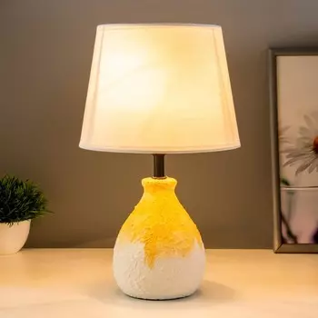 Настольная лампа «Заряна» Е14 40 Вт белый оранжевый 303033 см RISALUX