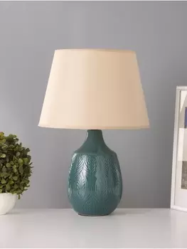 Настольная лампа «Жанин» 115 Вт Е14 бирюзовый 282842 см