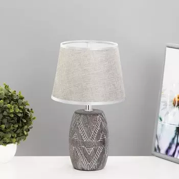 Настольная лампа "Зоил" Е14 40Вт серый 20х20х34,5 см RISALUX