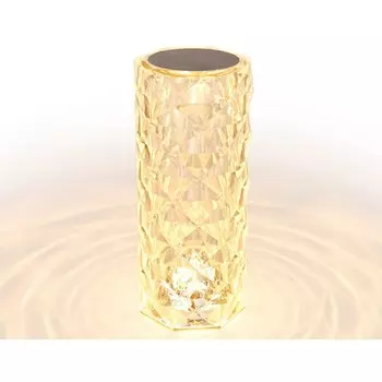 Настольная светодиодная лампа с сенсорным выключателем и пультом Ambrella light, Desk, DE8021, LED, 3 Вт, 225Lum, RGB, цвет прозрачный
