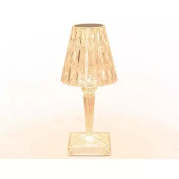 Настольная светодиодная лампа с сенсорным выключателем и пультом Ambrella light, Desk, DE8057, LED, 3 Вт, 225Lum, RGB, цвет прозрачный