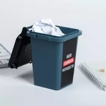 Настольное мусорное ведро «Мои ошибки молодости», 12 9 см