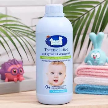 Травяной сбор для купания младенцев "Наша Мама" ромашка, череда, тысячелистник, 1000 мл