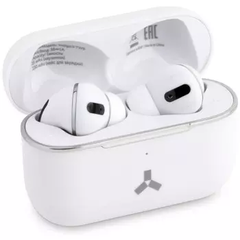 Наушники Accesstyle Indigo II TWS, вакуумные, беспроводная зарядка, до 4 часов, белые