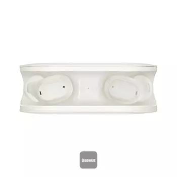 Наушники беспроводные Baseus EZ10, TWS, вакуумные, Bluetooth 5.3, 40/300 мАч, белые