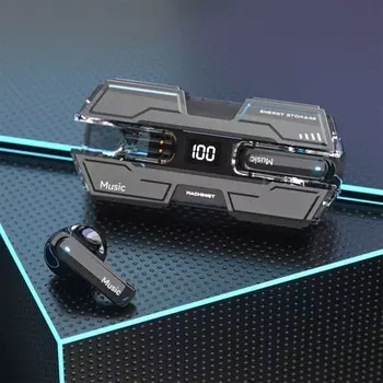 Наушники беспроводные K26, TWS, вкладыши, Bluetooth 5.0, 35/260 мАч, с дисплеем, чёрные