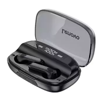 Наушники беспроводные Lenovo QT81, TWS, вкладыши, микрофон, сенсор, 40/1200 мАч, черные