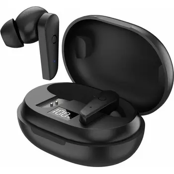 Наушники беспроводные Riversong Utopia L1, TWS, вакуумные, микрофон, BT5.0, 300 мАч,черные