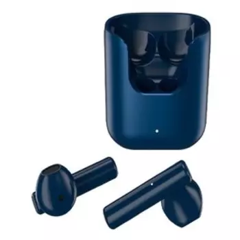 Наушники беспроводные TFN Flybuds, TWS, отклик 65 мс, BT 5.0, 40/380 мАч, сенсор, синие