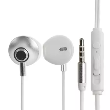 Наушники BYZ S873, проводные, вкладыши, Jack 3.5 мм, кабель 1 м, белые