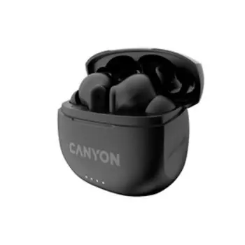 Наушники Canyon TWS-8, вакуумные, микрофон, шумоподавление, BT 5.3, 40/470 мАч, IP33, черные